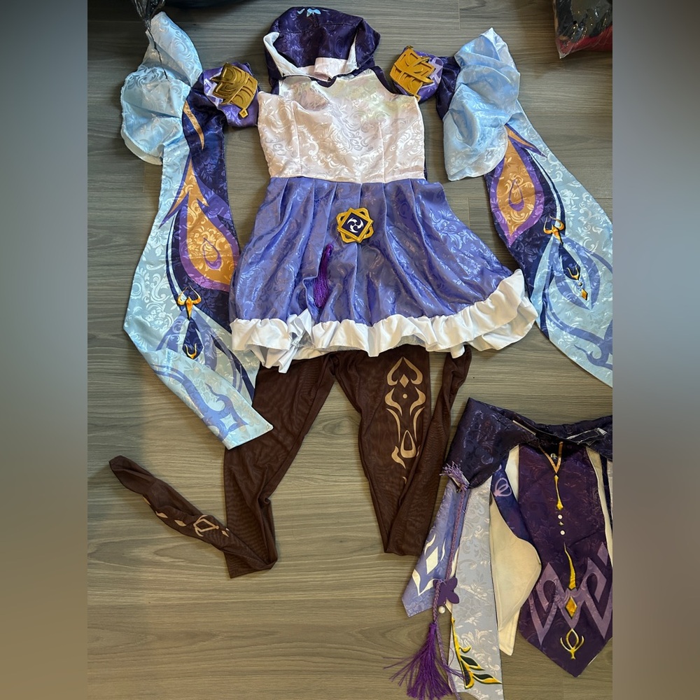 Genshin Impact Keqing Cosplay Costume